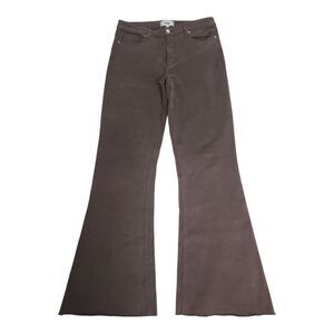 Paige Genevieve High Rise Flare Jeans Women's Size 30 Chocolate Brown Fall Earth